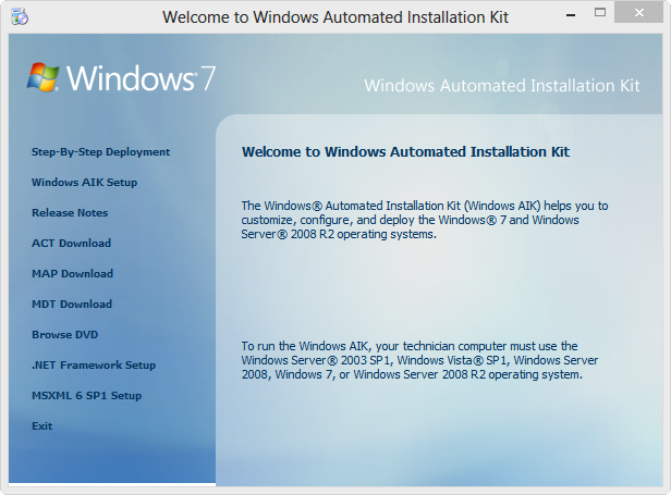 Windows Aik 2012 R2